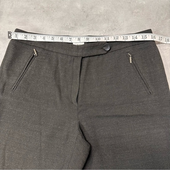 Armani Collezioni Women’s Size 8 Brown Wide Leg Trousers Virgin-Wool - Picture 9 of 14